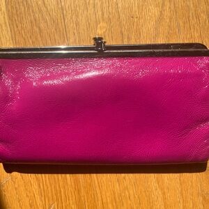 HOBO Pink Glossy leather Clutch Wristlet